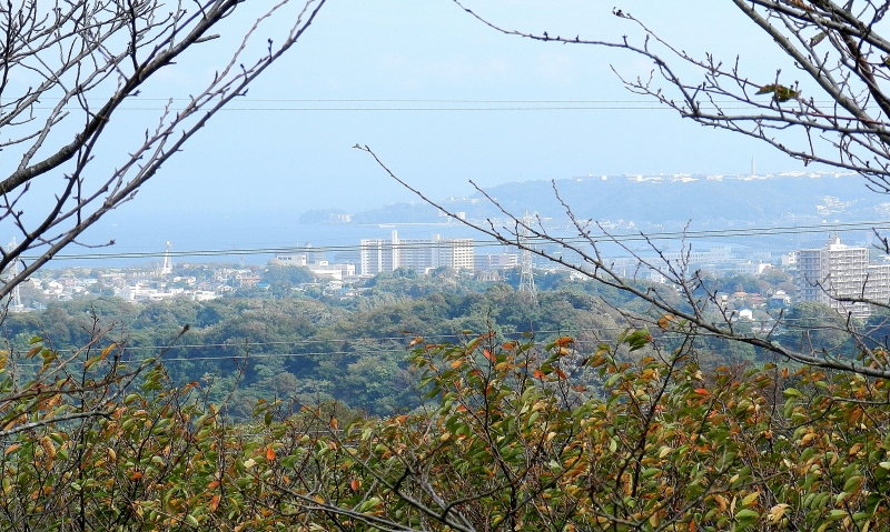 Tsukayama Park looking South toward Yokosuka city.